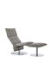 Woodnotes K Chair Swivel Narrow-stone-black