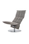 Woodnotes K Chair Swivel Narrow-stone-black