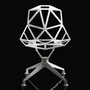 Magis Chair One 4Star Stuhl mit Viersternfuss- Weiss