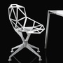 Magis Chair One 4Star Stuhl mit Viersternfuss- Weiss