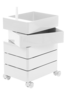 Magis 360° Container, niedrige Ausführung- White
