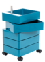 Magis 360° Container, niedrige Ausführung- Blue