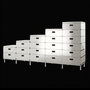 Magis Plus Unit modulares Schubkastensystem, einreihig, rot oder weiss