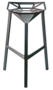 Magis Stool_One Bar-Hocker, 77 cm Sitzhöhe- Grau Green