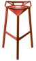 Magis Stool_One Bar-Hocker, 77 cm Sitzhöhe - Red