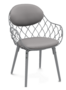  Magis - Pina Stuhl Stoff - Grau / Grau