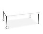 Magis - Big Will Tisch mit Rollen - Weiss-Poliert / Breite: 200 cm; Höhe: 75 cm; Tiefe: 100 cm;