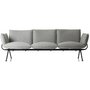 Magis Officina 3 Sitzer Sofa - Divina Melange Grau/Schwarz