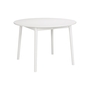 Hans K ZigZag Table Round 110(50)x110cm White