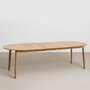 HANS K RAINBOW TABLE 205(50)X100CM- SOLID OAK