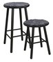 HANS K ZIGZAG BARSTOOL 78CM BLACK STAIN