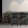 HANS K ZIGZAG BARSTOOL 78CM BLACK STAIN