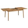 ZIGZAG TABLE RECT BF 127(53)X75CM- OAK OILED