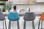 Dutchbone Franky Velvet Counter Stool
