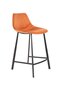Dutchbone Franky Velvet Barstool - Orange