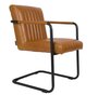 Dutchbone Stitched Armchair - Cognac