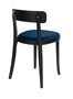 Dutchbone Brandon Chair - Black/Dark Blue