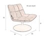 Dutchbone, Dutchbone Bar Velvet Lounge Chair