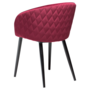 Dan-Form DUAL chair Deep Ruby Velvet with Black Legs