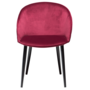 Dan-Form DUAL chair Deep Ruby Velvet with Black Legs