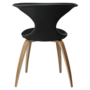 Dan-Form FLAIR chair Black leather with oak legs