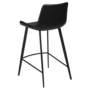Dan-Form HYPE counter stool Black art. leather with black legs