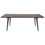 Dan-Form CU Table Copper table top rectangular with reclaimed elm legs