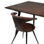 Dan-Form CU Table Copper table top rectangular with reclaimed elm legs