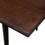 Dan-Form CU Table Copper table top rectangular with reclaimed elm legs