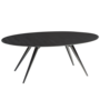 Dan-Form ECLIPSE table top Black stained ash table top oval with extension