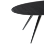 Dan-Form ECLIPSE table top Black stained ash table top oval with extension