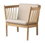 FDB Mobler J146 Sessel-Eiche, Natur, Lackiert - Wolle, Beige (Upminster)