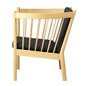 FDB Mobler J146 Sessel-Eiche, Natur, Lackiert - Wolle, Dunkelgrau (04013)
