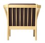FDB Mobler J146 Sessel-Eiche, Natur, Lackiert - Wolle, Braun (4123)