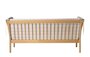 FDB Mobler J149 3-Sitzer Sofa-Eiche, Natur, Lackiert - Wolle, Rotkarierte Pferdedecke