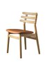 FDB Mobler J48 Esszimmerstuhl-Eiche, Natur, Lackiert - Leder, Cognac (Sevilla SV4003)