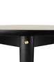 FDB Mobler C62 Bjørk Dining Table - Light Grey Linoleum Black Oak