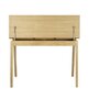 FDB Mobler C68 - Schreibtisch 118 x 68 cm - Eiche Natur lackiert - Linoleoum Mushroom