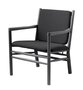 FDB Mobler J147 Sessel-Eiche, Schwarz, Gemalt - Wolle, Dunkelgrau (04013) - Ga