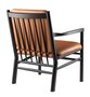 FDB Mobler J147 Sessel-Eiche, Schwarz, Gemalt - Leder, Semianilin, Cognac
