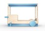 Mathy By Bols Himmelbett Mit Bettschublade Discovery - Azur Blue