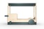 Mathy By Bols Himmelbett Mit Bettschublade Discovery - Thunderstrome Grey