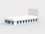 MATHY BY BOLS STABILES BETT - 1 SEITEN - BLAU