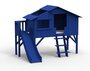 Mathy by Bols Treehouse Einzelbett-Plattform und Rutsche - Marseille Blue