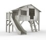 Mathy by Bols Treehouse Einzelbett-Plattform und Rutsche - Cement Grey