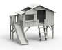 Mathy by Bols Treehouse Einzelbett-Plattform und Rutsche - Pearl Grey
