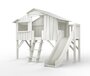 Mathy by Bols Treehouse Einzelbett-Plattform und Rutsche - Pearl Grey