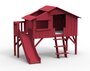 Mathy by Bols Treehouse Einzelbett-Plattform und Rutsche - Marsala