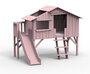 Mathy by Bols Treehouse Einzelbett-Plattform und Rutsche - Winter Pink