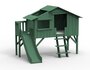 Mathy by Bols Treehouse Einzelbett-Plattform und Rutsche - Jungle Green